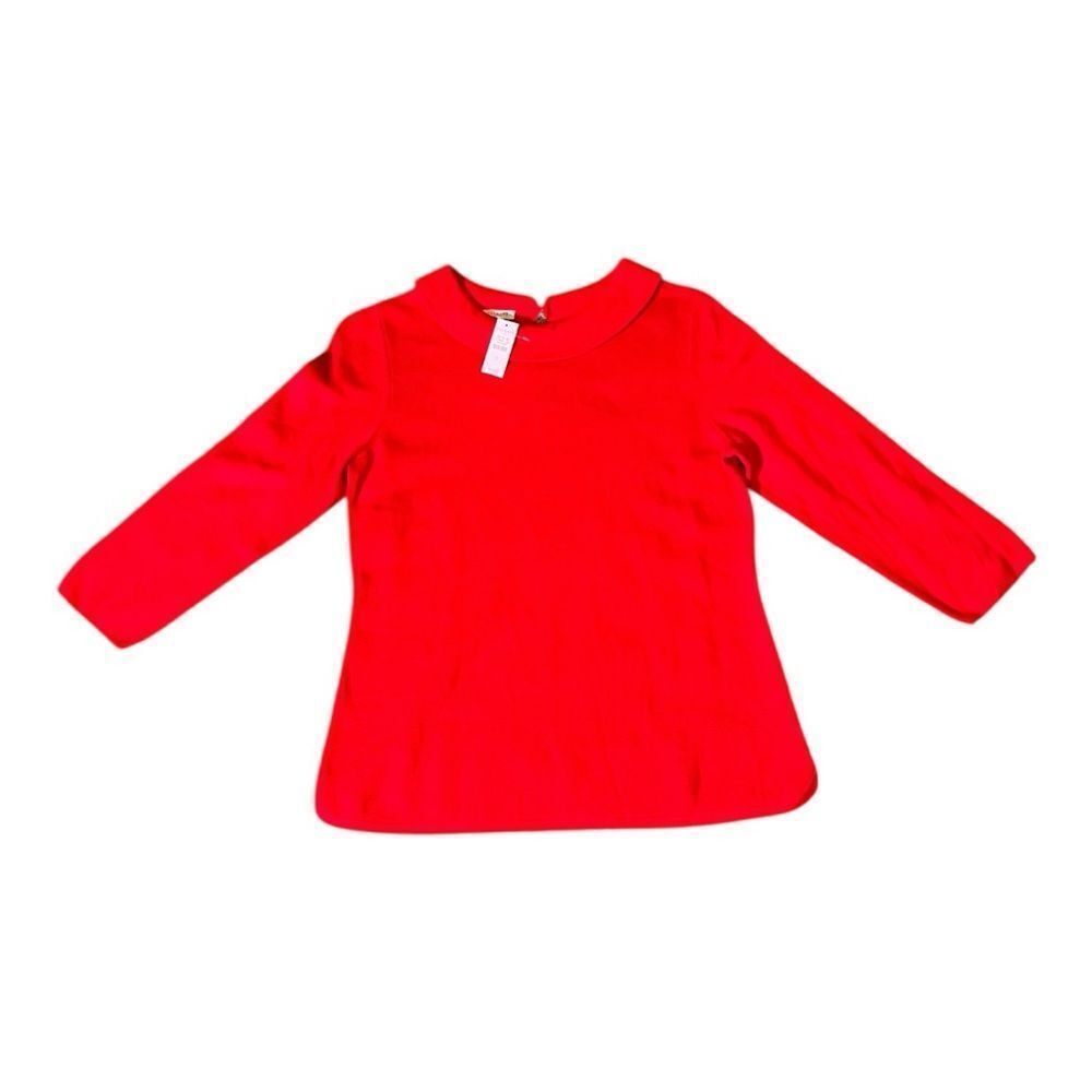 Talbots NWT Red Peter Pan Collar Sweater size small